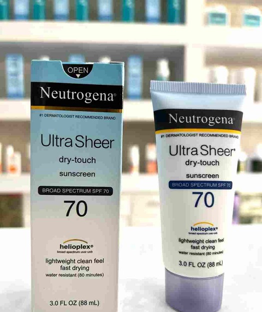 کرم ضد آفتاب نیتروژینا88میلی Ultra Sheer Dry-touch spf70 Neutrogena